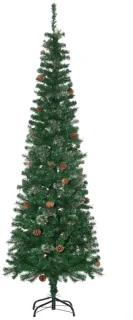 Kunstkerstboom dennenappel 54 x 195 cm groen