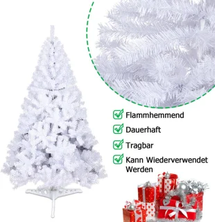 Kunstkerstboom Dennenboom 120 cm Wit