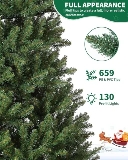Kunstkerstboom Dennenboom 135 cm