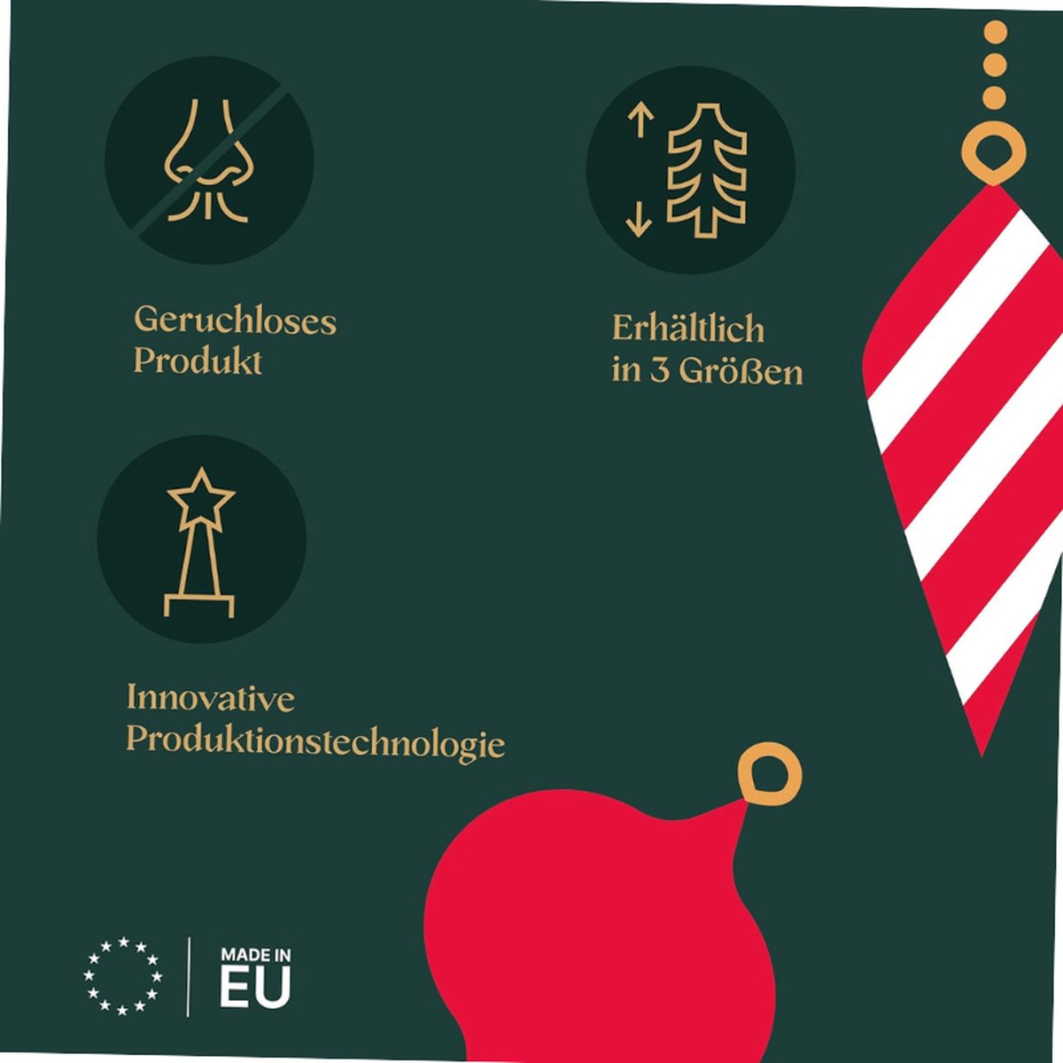 Kunstkerstboom Dennenboom 150 cm Met Houten Stand Made in EU