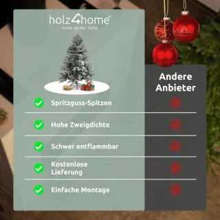 Kunstkerstboom Dennenboom 160 cm