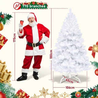 Kunstkerstboom Dennenboom 180 cm Wit
