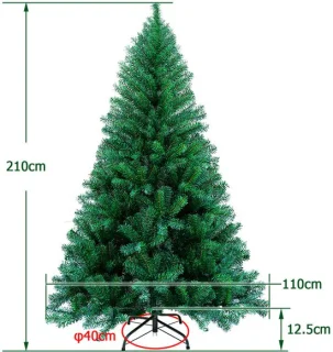 Kunstkerstboom Dennenboom 210 cm Groen