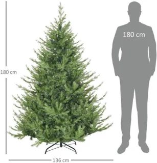 Kunstkerstboom dennenboom groen 180 cm