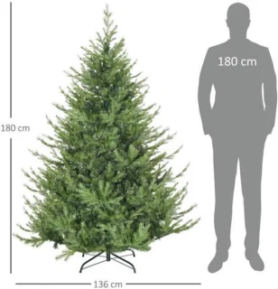 Kunstkerstboom dennenboom groen 180 cm