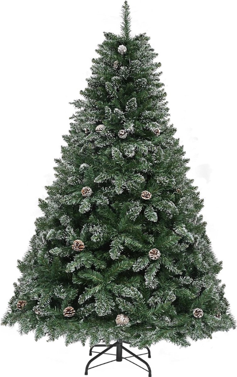 Kunstkerstboom Dennenboom met Stalen Stand 182x105 cm