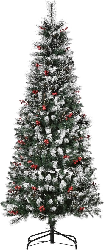 Kunstkerstboom Denner 1,8 m met sneeuw
