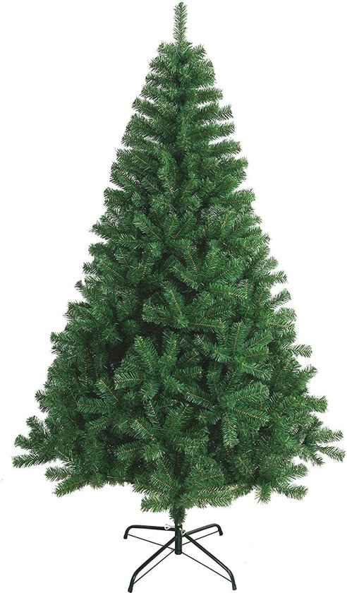 Kunstkerstboom Donkergroen 150-240 cm Metalen Standaard