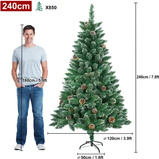 Kunstkerstboom Edele Spar 240 cm