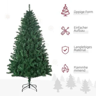 Kunstkerstboom faux spar 180 cm met metalen standaard