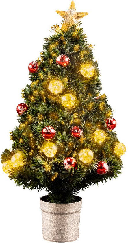 Kunstkerstboom Fiber Optic 90 cm Warm Wit