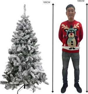 Kunstkerstboom Flock 180 cm