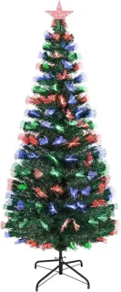 Kunstkerstboom glasvezel 180 cm driekleurig