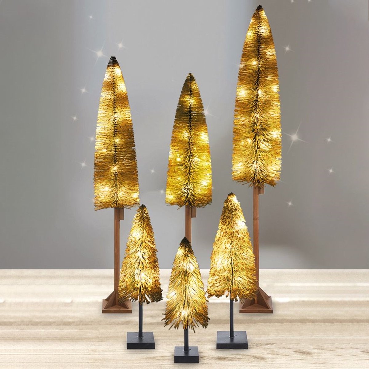 Kunstkerstboom Gloeiende 25 LED 120 cm