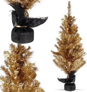 Kunstkerstboom Gouden 90 cm