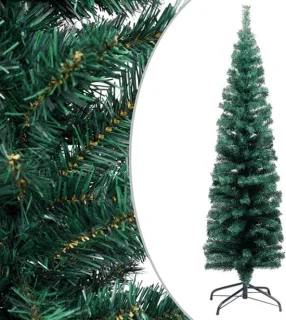 Kunstkerstboom groen 120 cm met dunne standaard
