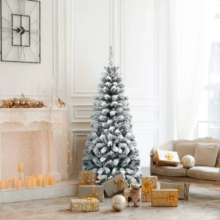 kunstkerstboom groen 135 cm met metalen standaard