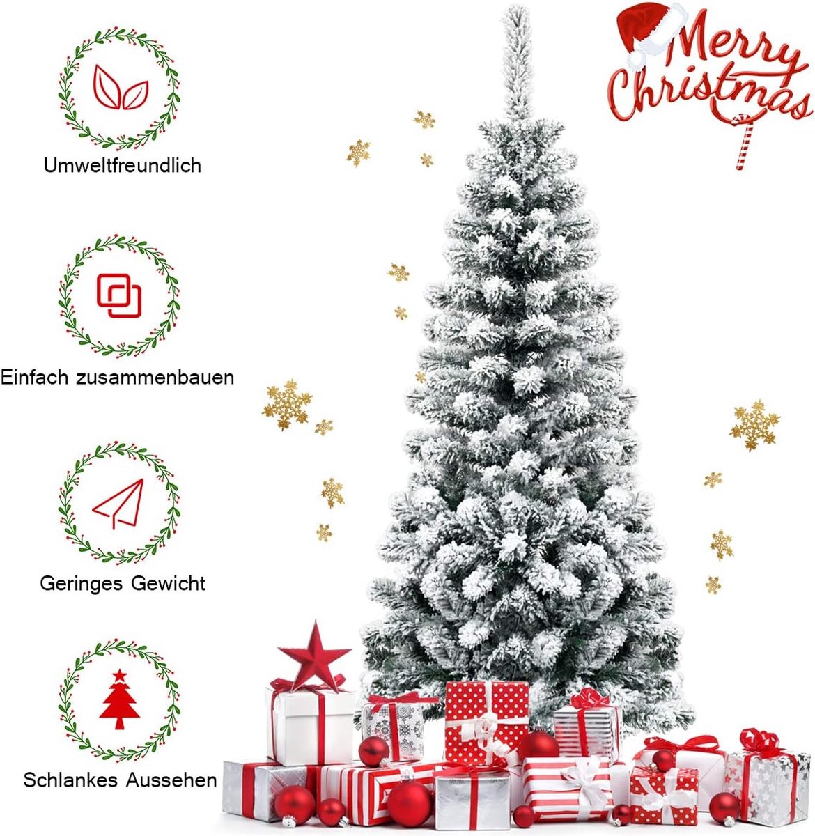 kunstkerstboom groen 135 cm met metalen standaard