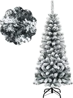 kunstkerstboom groen 135 cm met metalen standaard