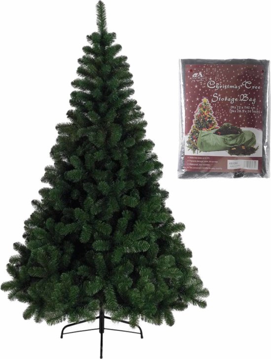Kunstkerstboom groen 150 cm met opbergzak