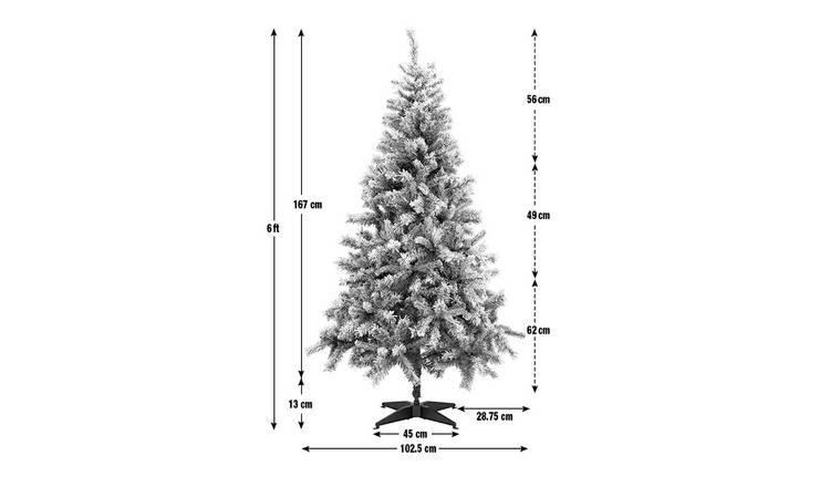 kunstkerstboom groen 180x105 cm