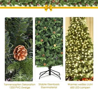 Kunstkerstboom Groen - 210/225/240 cm