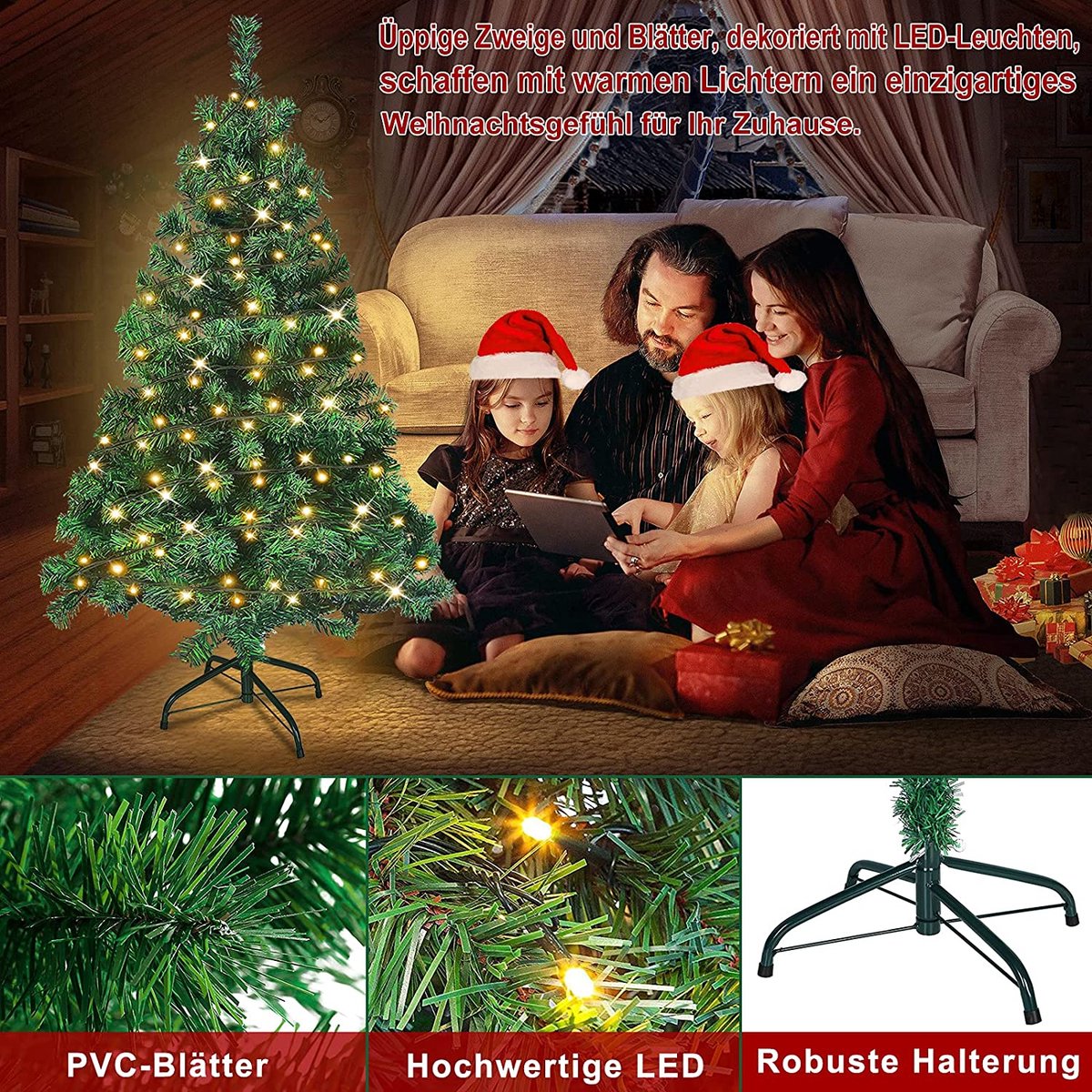 Kunstkerstboom Groen 210cm 350 LEDs