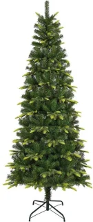 Kunstkerstboom groen lichtgroen metaal 225 cm