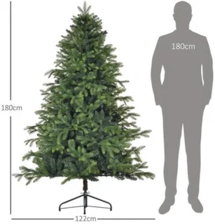 Kunstkerstboom groene dennen 180 cm