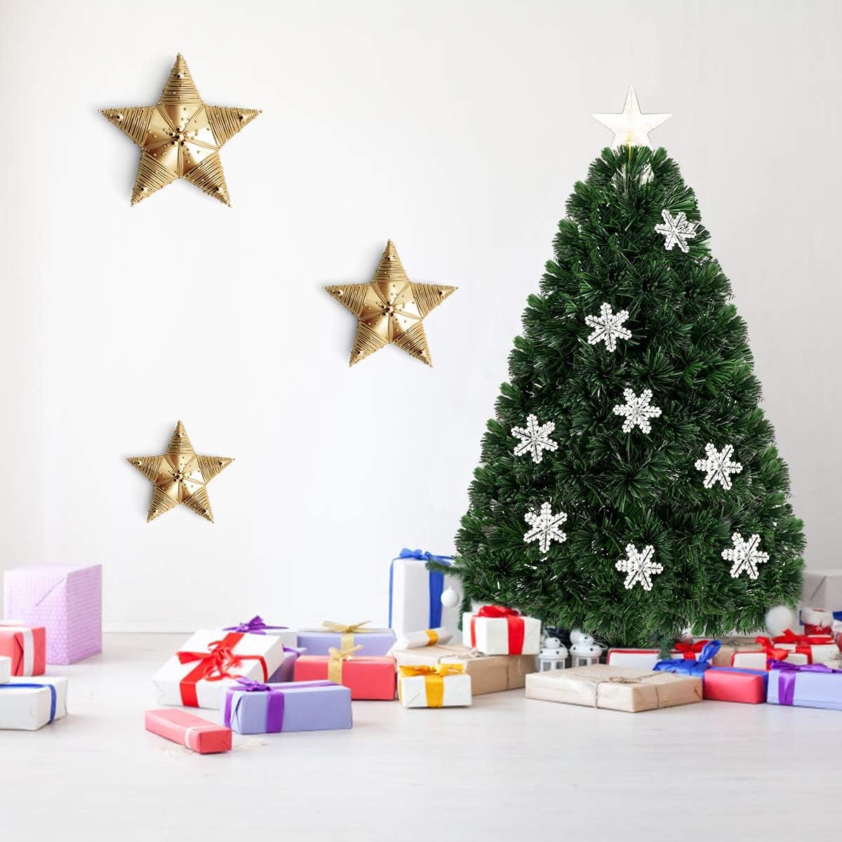 kunstkerstboom groene dennenboom 90 cm met standaard