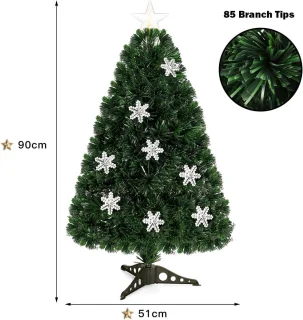 kunstkerstboom groene dennenboom 90 cm met standaard