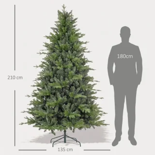 Kunstkerstboom Groen/Wit