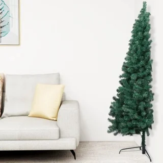 Kunstkerstboom halve boom 180 cm groen