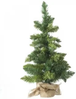 Kunstkerstboom in jute zak 70 cm