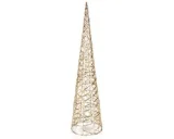 Kunstkerstboom in kegelvorm, goudkleurig - 80 cm