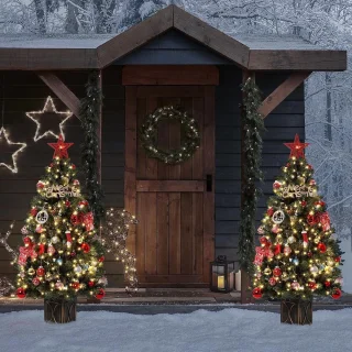 Kunstkerstboom in pot 140 cm