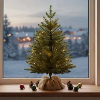 Kunstkerstboom Kaukasische spar 60 cm
