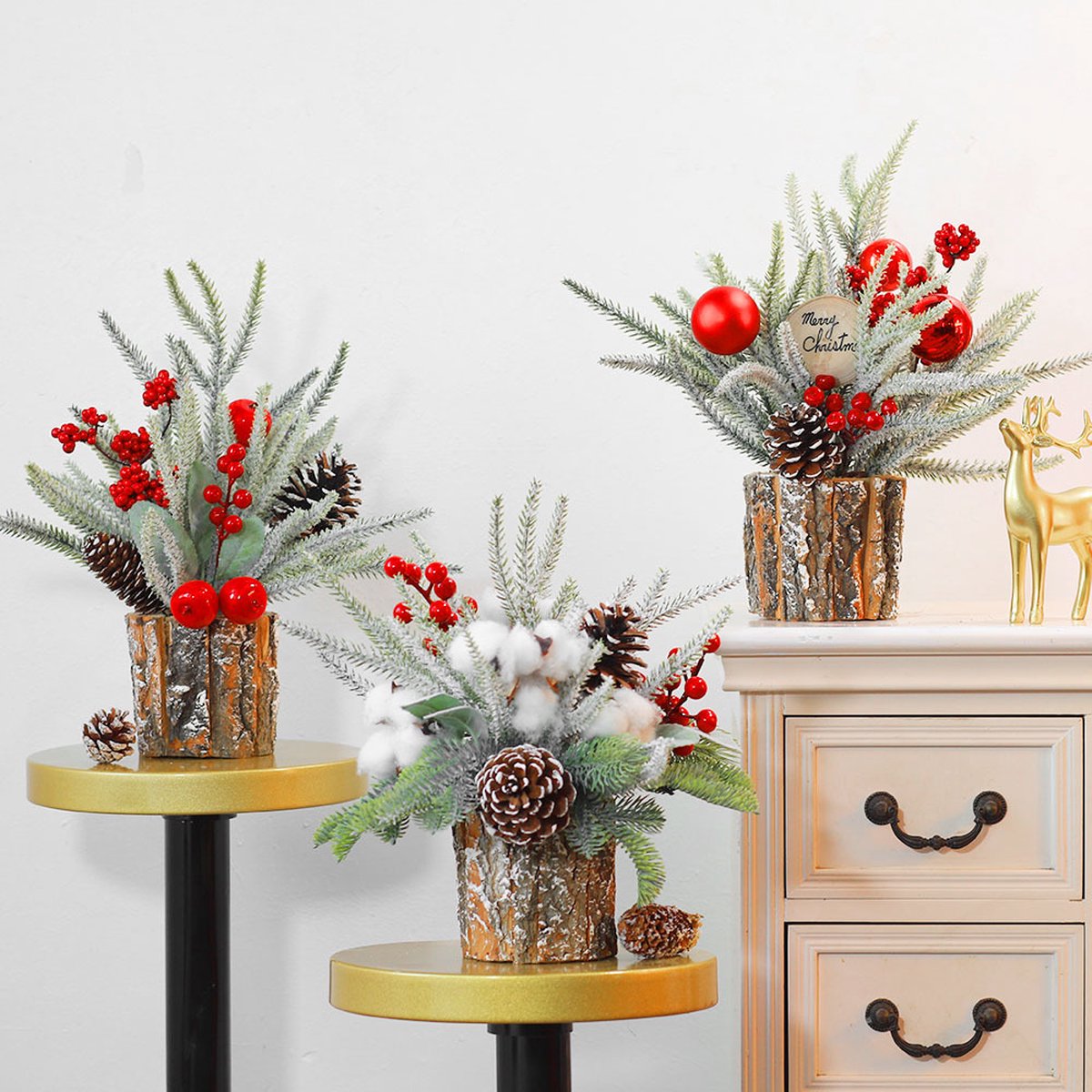 kunstkerstboom kleine kerstboom tafel 35 cm