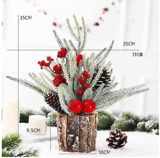 kunstkerstboom kleine kerstboom tafel 35 cm