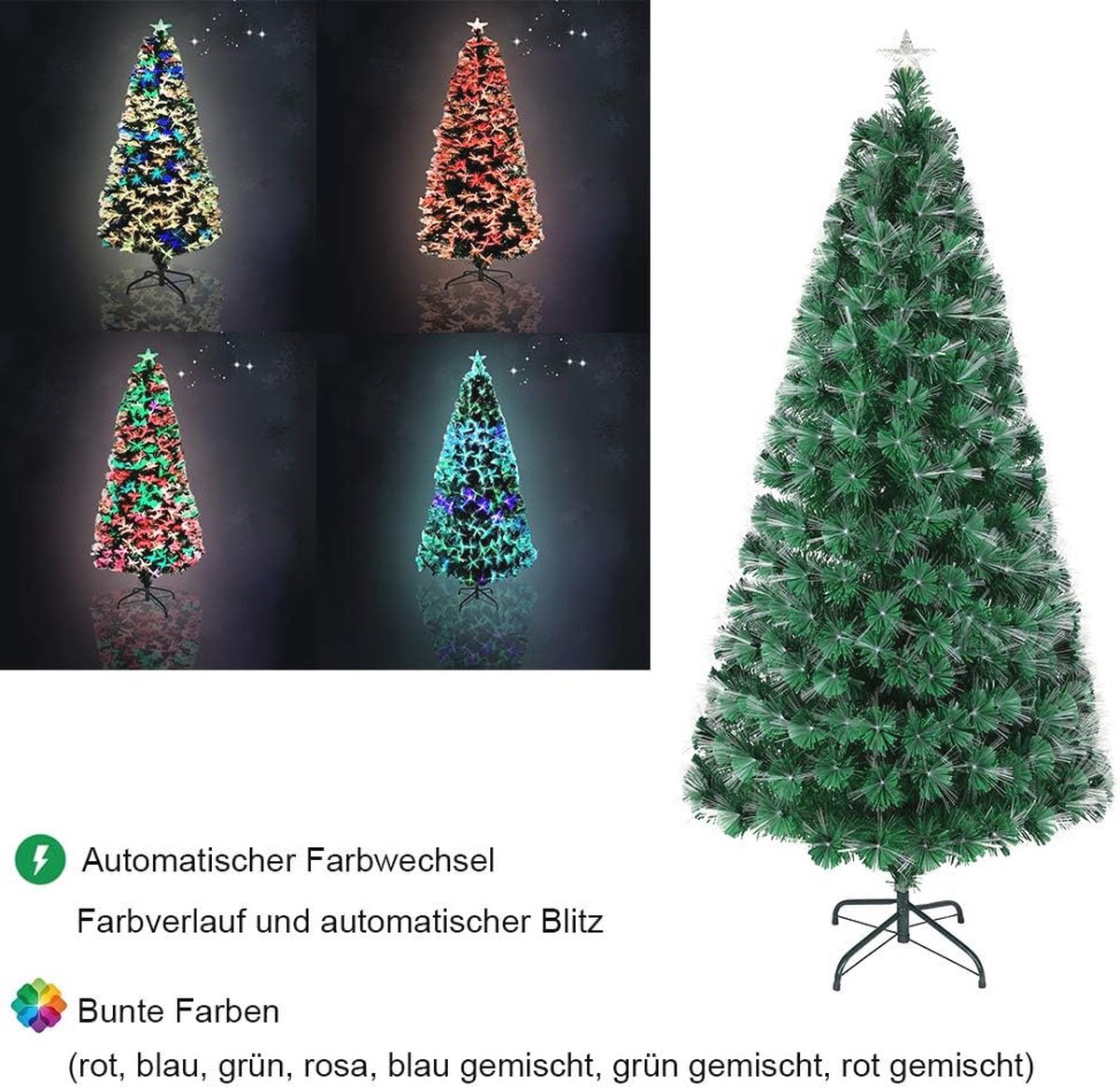 kunstkerstboom led 150 cm