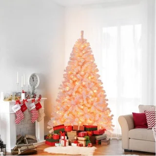 Kunstkerstboom LED 180 cm roze