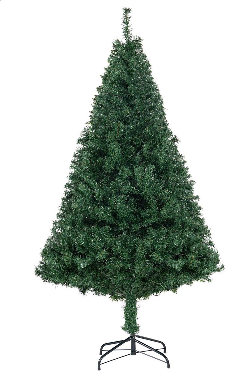Kunstkerstboom LED 210 cm met voet