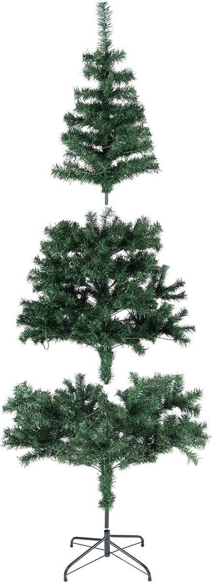 Kunstkerstboom LED 210 cm met voet