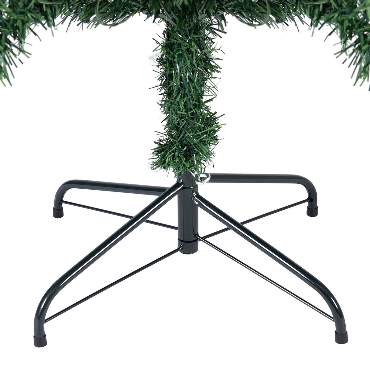 Kunstkerstboom LED 210 cm met voet