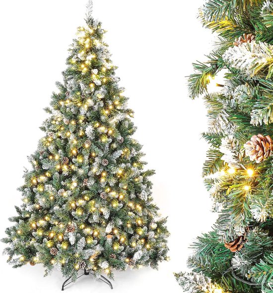 Kunstkerstboom LED Sneeuwvlokken 180 cm