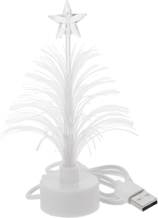 kunstkerstboom led usb nachtlampje stertopper