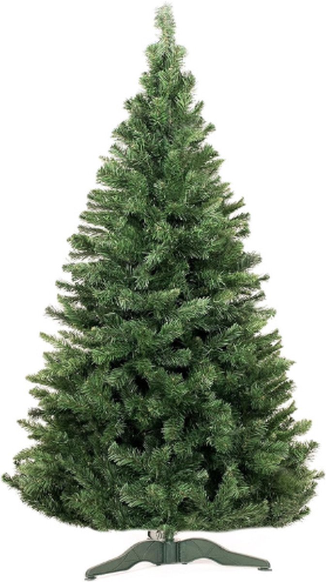 Kunstkerstboom Lena Dennenboom groen met standaard