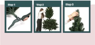 Kunstkerstboom Lena Dennenboom groen met standaard