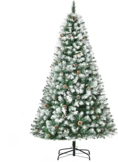 Kunstkerstboom met 800 takken en 61 dennenappels - 180 cm