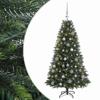 Kunstkerstboom met ballen 150 cm